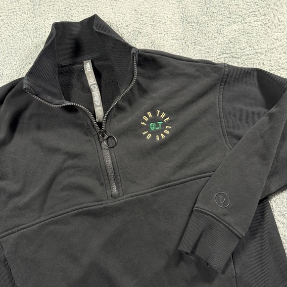 Vuori Tops - Vuori Sedona Rib Half Zip Sweatshirt Charlotte 49ers Pullover Black Size Small‎